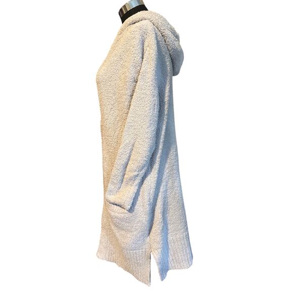 Sweet Lovely By Jen Fleece Tunic Cardigan Grey - Picture 4 of 5